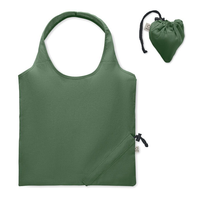 Sac shopping pliable promotionnel 140g CARRIE COLOUR Vert foncé